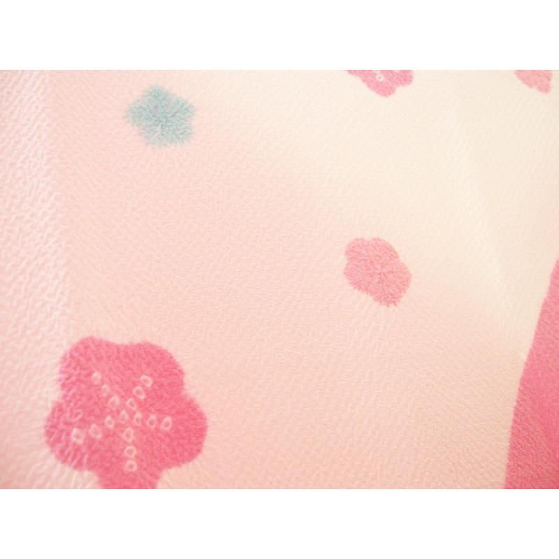 特大 正絹ちりめん 房付きショール ピンク絞り染め分け【衿秀】和想庵 