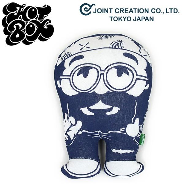 JOINT CREATION × HOT BOX SESSIONS / スマイルピロー Cheech & Chong INDIGO ホットボックス インテリア 枕  ギフト プレゼント インディゴ ブルー｜miami-records