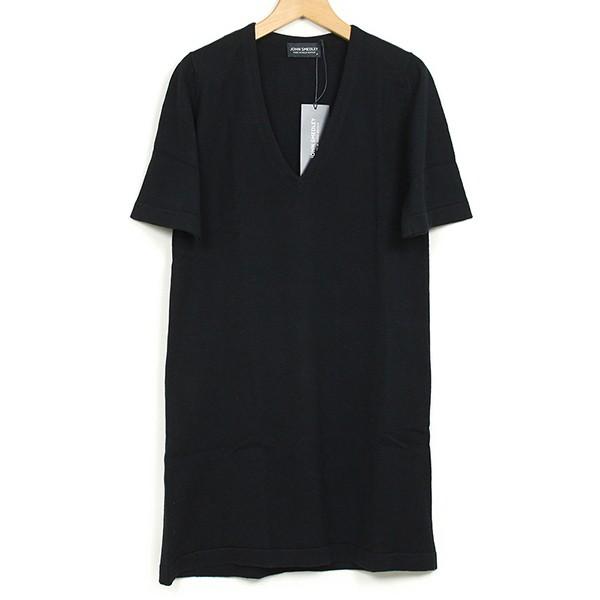 John Smedley ジョンスメドレー STENNER シーアイランドコットン レディース コットンドレス BLACK ブラック ワンピース 黒 送料無料 MADE IN ENGLAND UK｜miami-records｜04