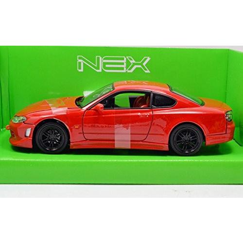 日産 シルビア S-15 レッド 赤 ダイキャストカー ウィリー 1：24