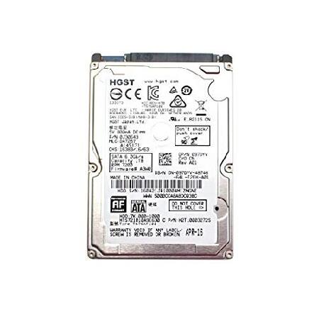 並行輸入 HGST 1TB HDD 7.2K RPM 2.5インチ 6Gb/s SATA ハードディスク