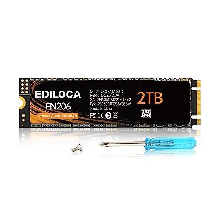 外付けハードディスク・ドライブ EDILOCA SSD 並行輸入 Ediloca EN206 2TB SSD M.2 SATA 3D NAND 2280 III 6Gb/s