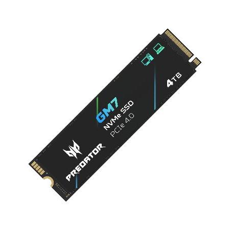 並行輸入 Acer Predator M.2 SSD 4TB GM7 NVMe1.4 2280 PCIe Gen4×4 超