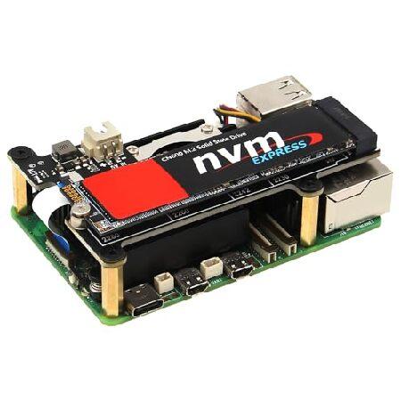 並行輸入 Geekworm X1001 PCIe M.2 Key-M NVMe SSD PIP PCIe ペリフェラルボード Raspberry Pi 5用 | 