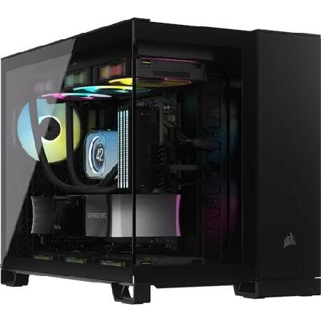 並行輸入 CORSAIR 2500X RGB Micro ATX Dual Chamber PCケース iCUE