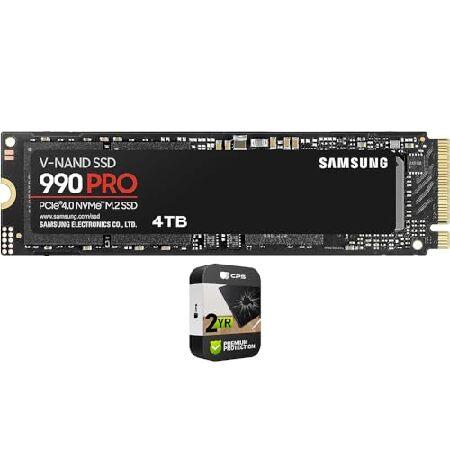 並行輸入 SAMSUNG MZ-V9P4T0B/AM 990 PRO PCIe 4.0 NVMe M.2 SSD 4TB バンドル 2年間のCPS強化保護パック付き | 