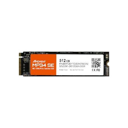 内蔵型SSD M.2 SSD MOMENT MP34 SE 512GB 並行輸入 MMOMENT MP34 SE 512GB M.2 2280 PCIe Gen3x4 NVMe1.3 内蔵