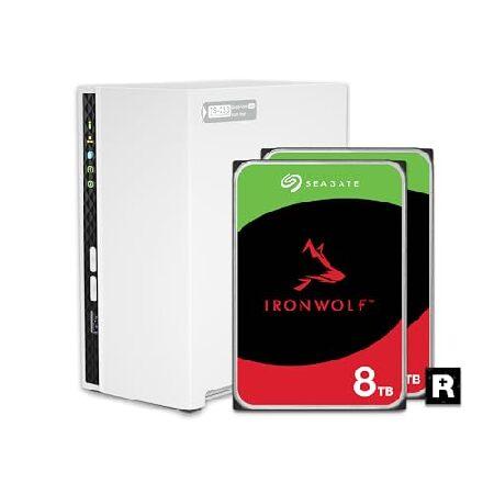 並行輸入 QNAP 2ベイホームNAS、8TBストレージ容量、事前設定済みRAID