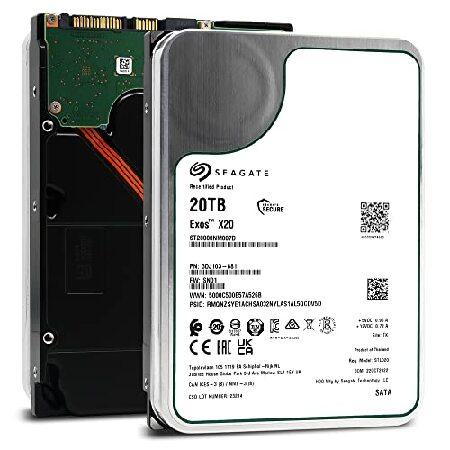 外付けハードディスク・ドライブ Seagate Exos X20 20TB SATA ST20000NM007D 並行輸入 Seagate Exos X20 ST20000NM007D 20TB 7.2K RPM SATA 6Gb/s