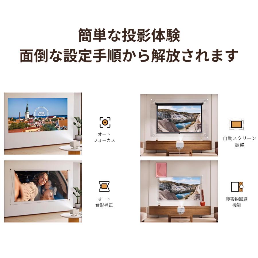プロジェクター Yaber L2 Plus 1年保証 家庭用 ホーム 高性能 小型