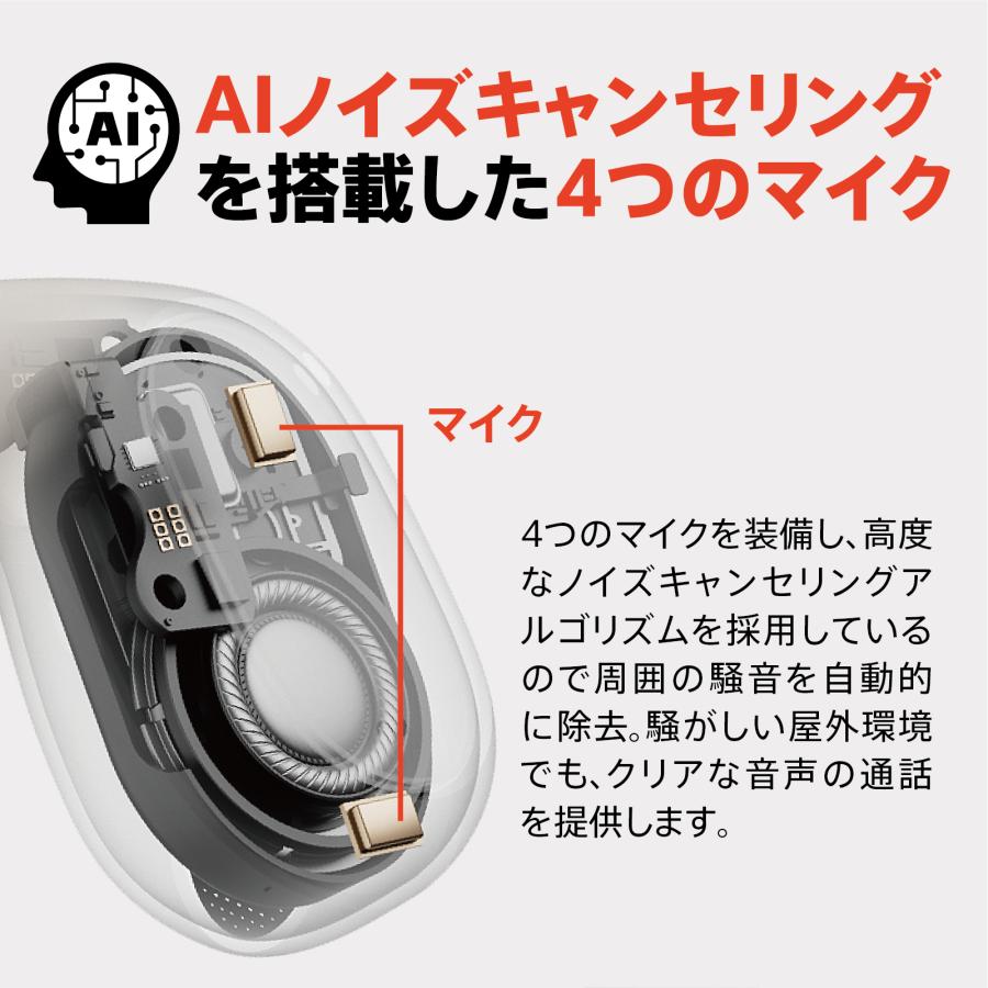 VGP2024Summer受賞 1MORE Fit Open Earbuds S31 ワイヤレスイヤホン【正規代理店】1年保証 軽量 IPX5防水 30時間再生 ノイズキャンセル(ENC) | 1MORE | 08