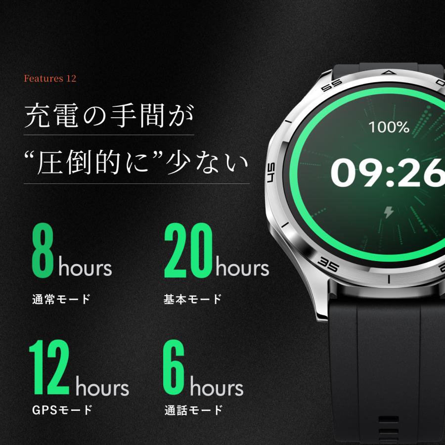 スマートウォッチ Mibro Watch GT 大画面 1.43インチ 通話機能 GPS 音声操作 軽量 防水 血中酸素レベル 睡眠 健康管理 ミブロ 公式 1年保証 アウトドア ビジネスの画像