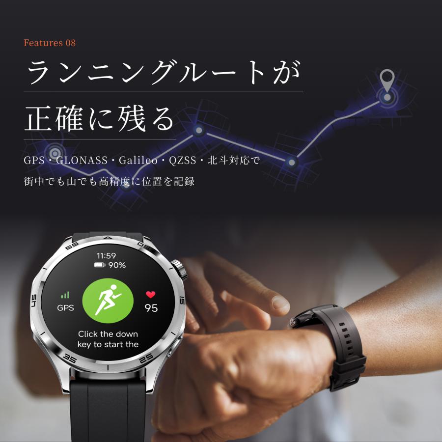 スマートウォッチ Mibro Watch GT 大画面 1.43インチ 通話機能 GPS