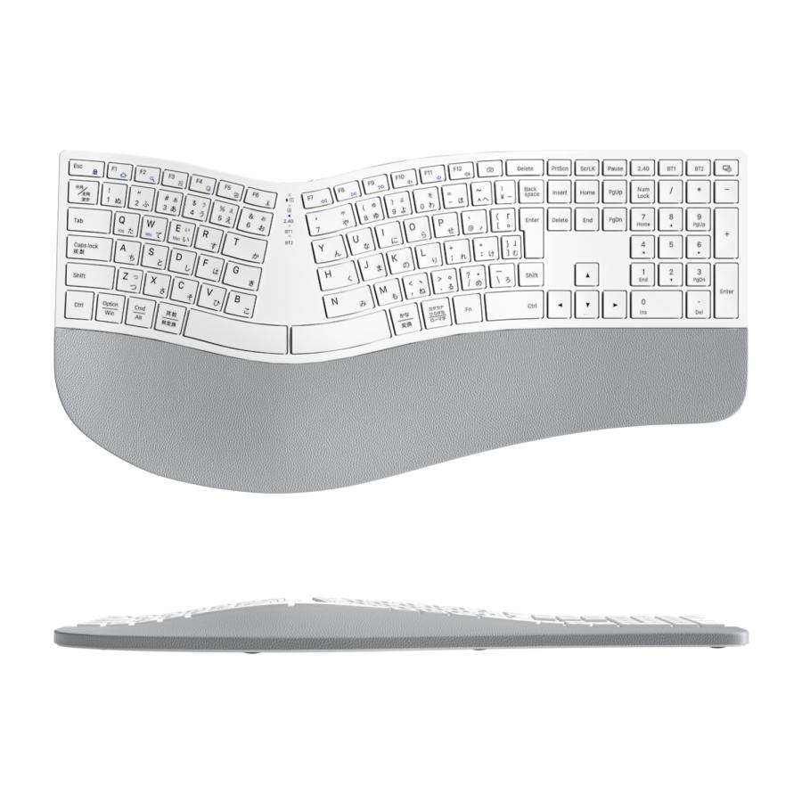 EWIN キーボード エルゴノミクス ワイヤレスキーボード 標準JIS配列