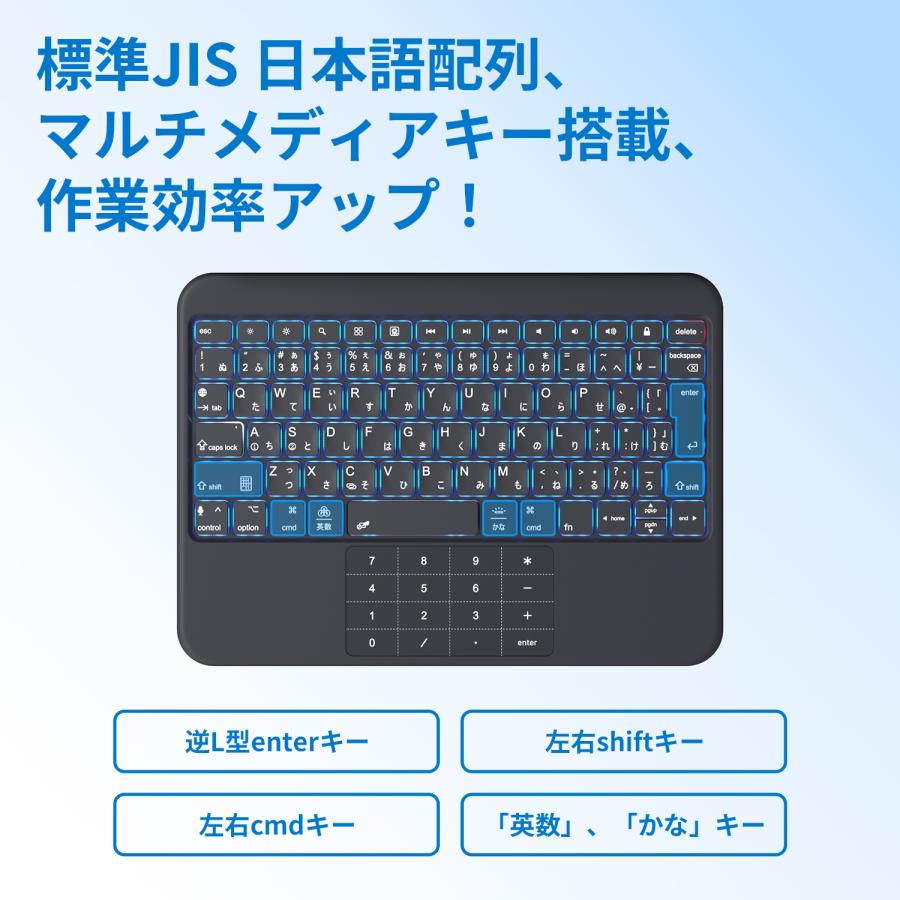 iPad 本体 キーボード付き ネイビー EWIN iPad用 キーボード付きケース SmartPad Folio Premium 10.9/11