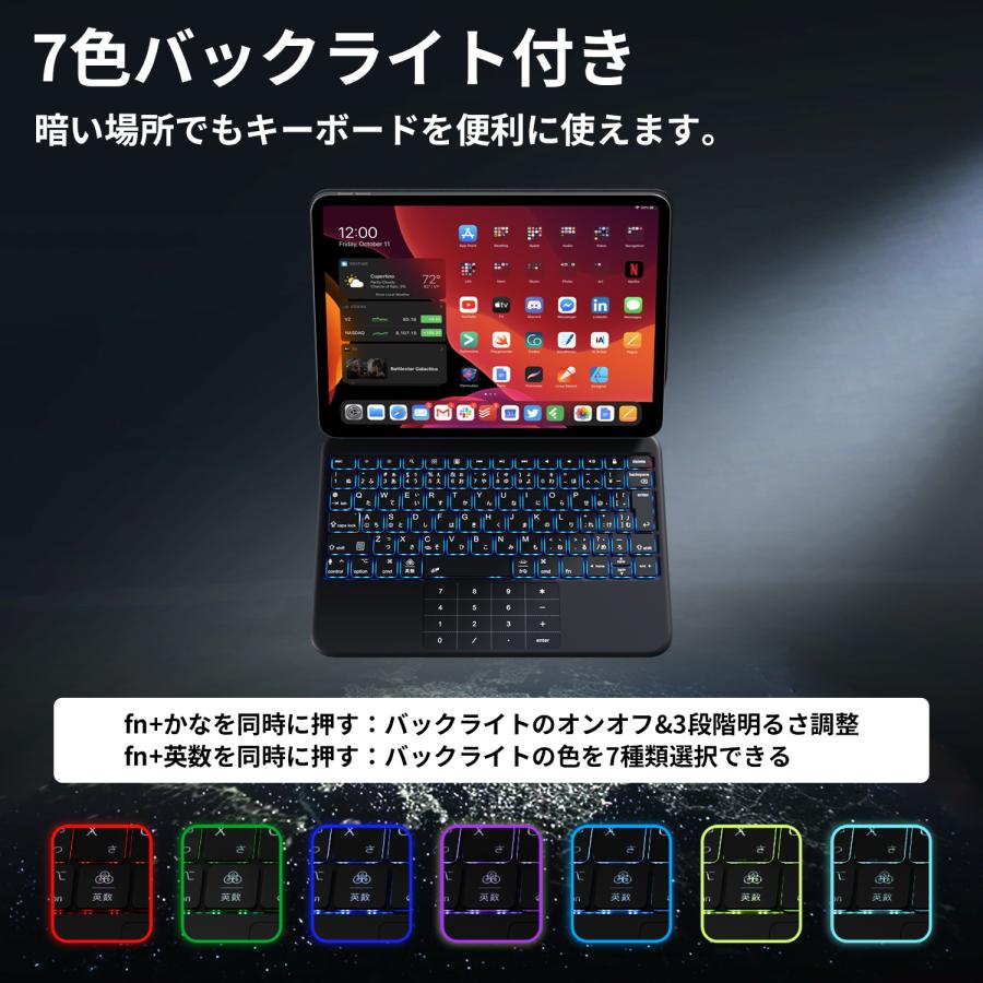 EWIN iPad用 キーボード付きケース SmartPad Folio Premium 10.9/11