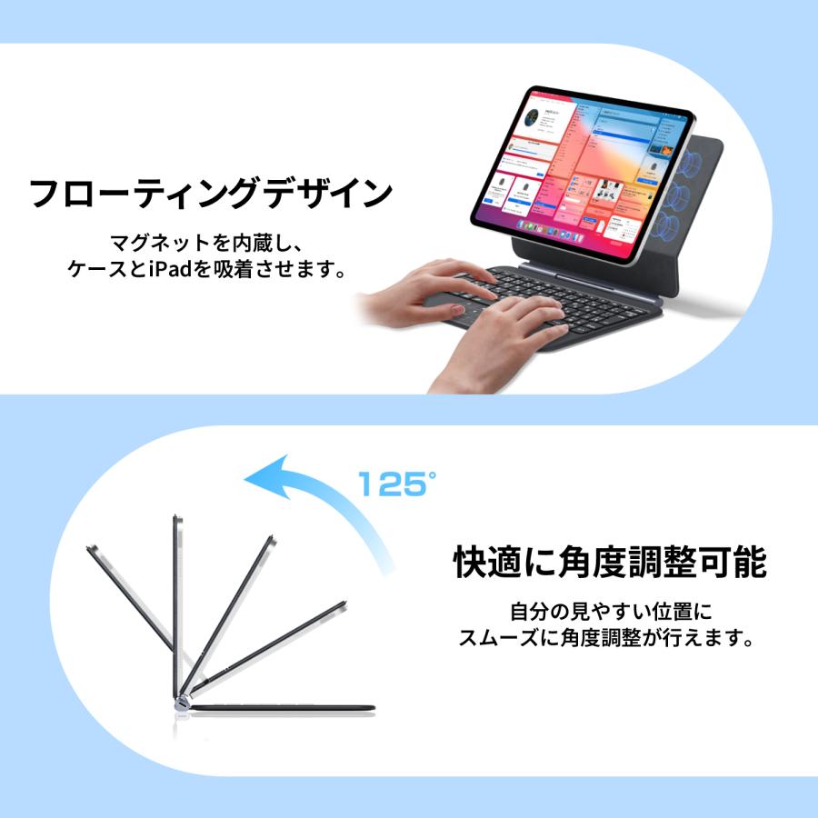 EWIN iPad用 キーボード付きケース SmartPad Folio Premium 10.9/11