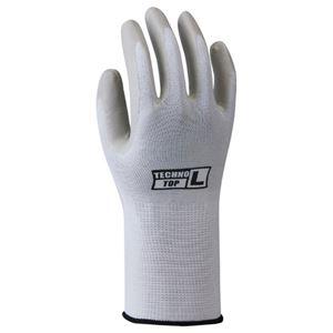 (まとめ) 川西工業 テクノトップ LL 白×グレー #2983-LL 1双 〔×20セット〕 | 