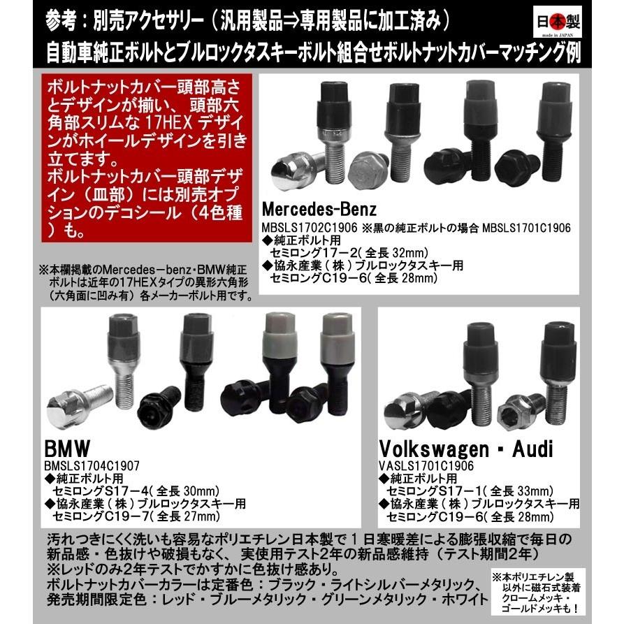 協永 KYO-EI ブルロック タスキー ロックボルト M14×P1.5 60°テーパー座 ブラック 黒 T630B-28 BullLock TUSKEY BMW VOLVO 汎用｜mic-shop｜02