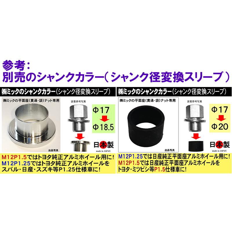 ◎◇ミック 平面座ナット ブラック 貫通 旧 SSR スピードスター MKI II