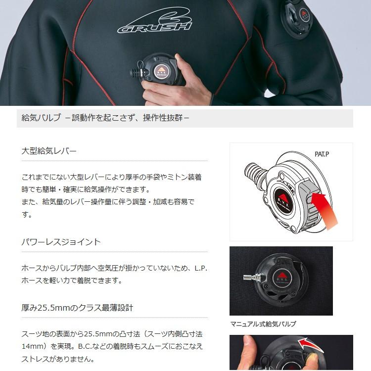 GRUSHドライスーツ メンズ DRY SUITS (BK / SV / WT) ダイビング用 |  | 03