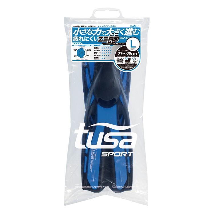 [ tusa sports ] ツサスポーツ zero FIN UF0201 大人用フルフットフィン [ブルー] | Tabata | 01