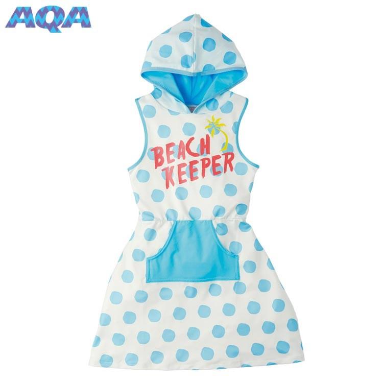 [ AQA ] エーキューエー KW-4514F シーラックス ノースリーブパーカー ジュニア [ドットホワイト] | AQA