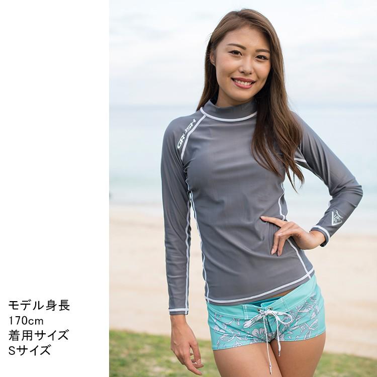 [ GRUSH ] ロングスリーブ ラッシュガード (ユニセックス) [グレー] |  | 02