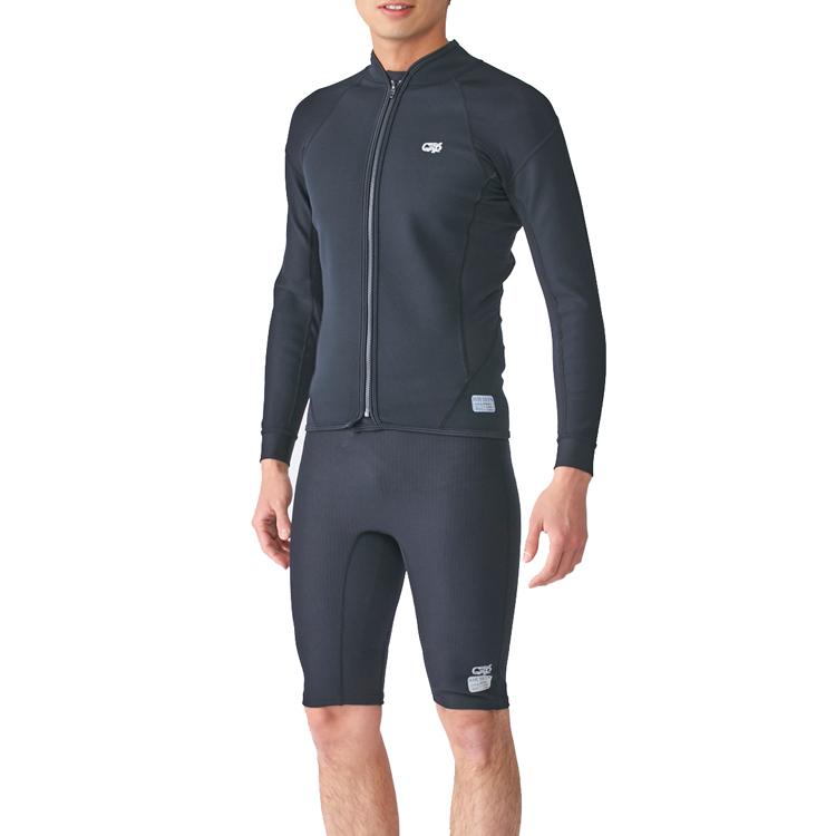 [ Surf Grip ] HC CSP AIR SKIN エアースキン 長袖/フロントジップ ブラック |  | 02