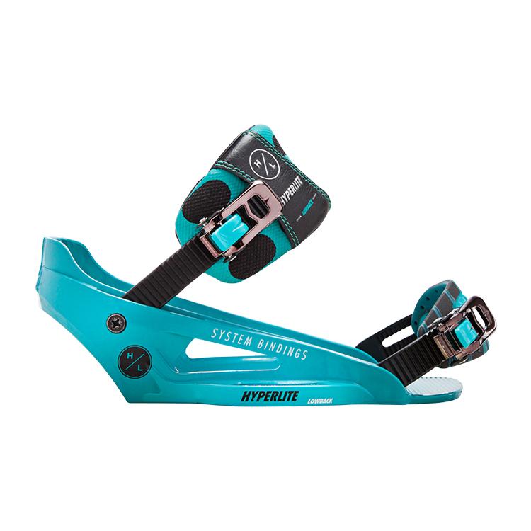 [ HYPERLITE ] 2018年モデル SYSTEM LOWBACK BINDING システム ローバック ビンディング [ TEAL ] ウエイクボード用ビンディング ウェイク バインディング |  | 01