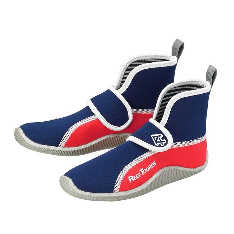 [ Reef Tourer ] リーフツアラー RA0102 ハイカットマリンシューズ（子供向け） RA-0102 BLR（ブルーレッド） |  | 01