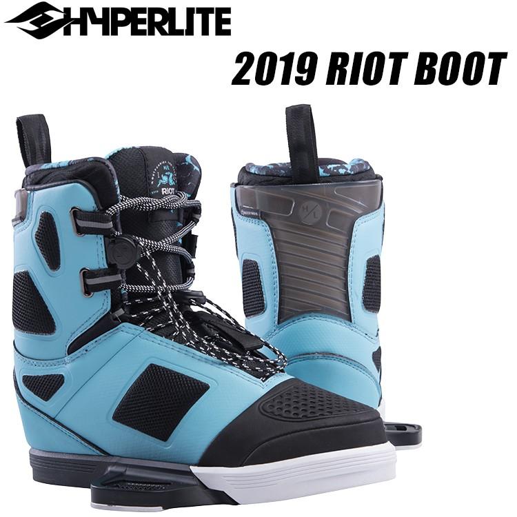[ HYPERLITE ] ハイパーライト 2019年モデル RIOT Boots ライオットブーツ [Blue] ウエイクボード用ブーツ ウェイクボード ビンディング Binding | 