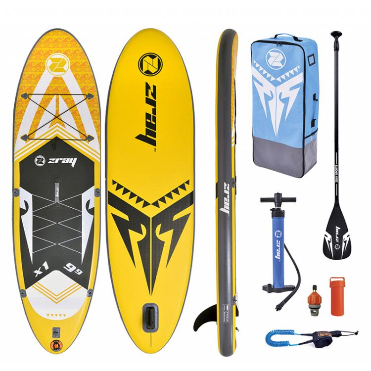 限定価格セール ジーレイ X1 375 スタンドアップパドルボード スタンドアップパドルボード 1 サップ エムアイシー21 Zray セット ジーレイ インフレータブル Yellow オールラウンド 1 Sup X Rider ボード