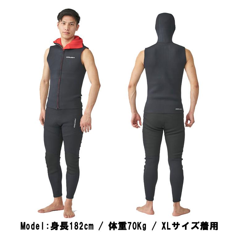 [ GRUSH ] ストレッチジップフードベスト2 [メンズ] |  | 01