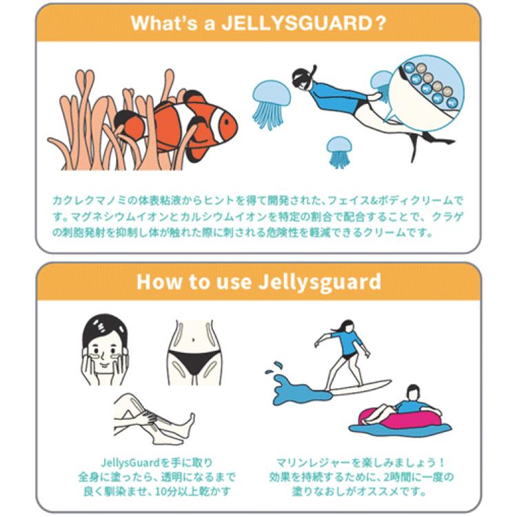 クラゲよけ JELLYS GUARD ジェリーズガード フェイス&ボディクリーム クラゲ避け くらげ避け クラゲ対策 保湿クリーム 海水浴 サーフィン マリンスポーツ |  | 02