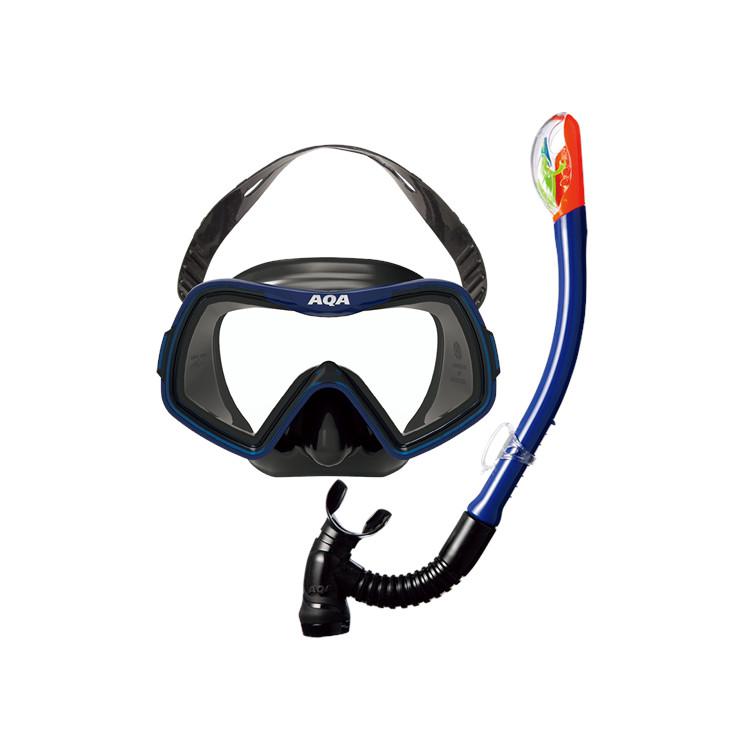 [ AQA ] シュノーケルセット キッズ KZ-9008 アカラソフト ＆ ビキシードライスペシャル シリコン 2点セット ジュニア 4〜９才 子供向け KZ9008 | AQA | 04