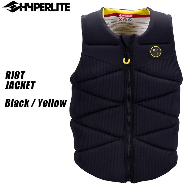 [ HYPERLITE ] ハイパーライト　2022年モデル RIOT Jacket [Black/YEllow] ウエイクベスト | 