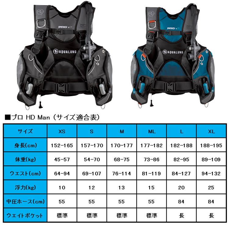 [ AQUALUNG ] アクアラング Pro HD Man BC（ プロ HD マン BC ） + レギュ Bism サマージ レギュレーター ダイビング重器材4点セット | AQUALUNG | 02