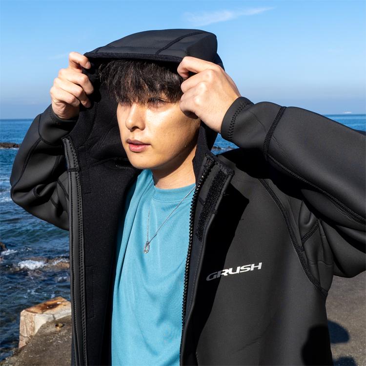 [ GRUSH ] スキンボートコート フード付き ダイビング [ 男女兼用 ] |  | 04