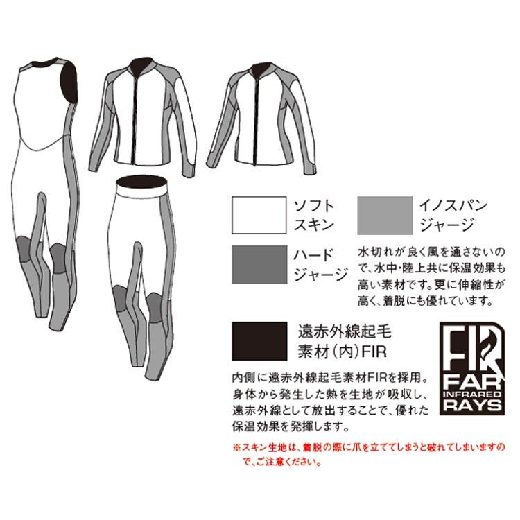 [ GULL ] ガル 3mm SKIN ロングジョン メンズ GW-6667A SKIN LONG JOHN GW6667A |  | 03