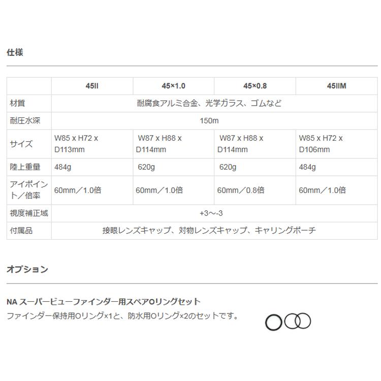 [ Nauticam ] NA ウルトラビューファインダー 45 ×1.0 / 45 ×0.8 | INON | 04