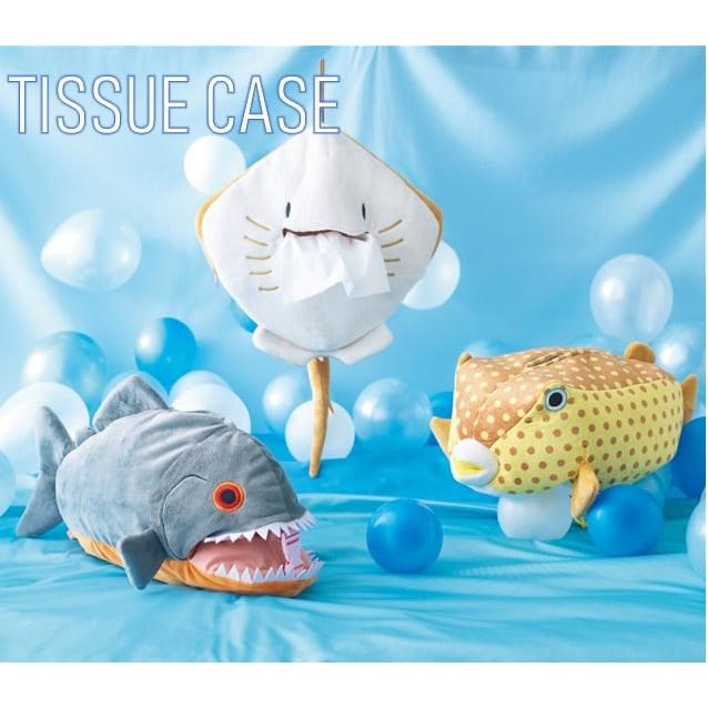 [ セトクラフト ] ティッシュケース (魚シリーズ) アカエイ ハコフグ ピラニア | 