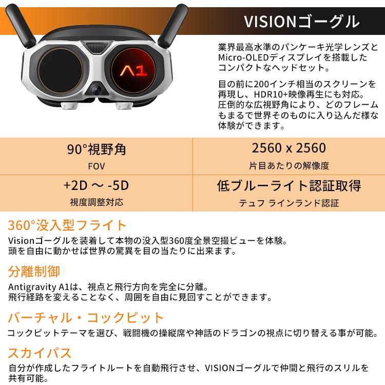 [ ANTIGRAVITY ] A1 インフィニティキット 8K 360度全景ドローン |  | 10