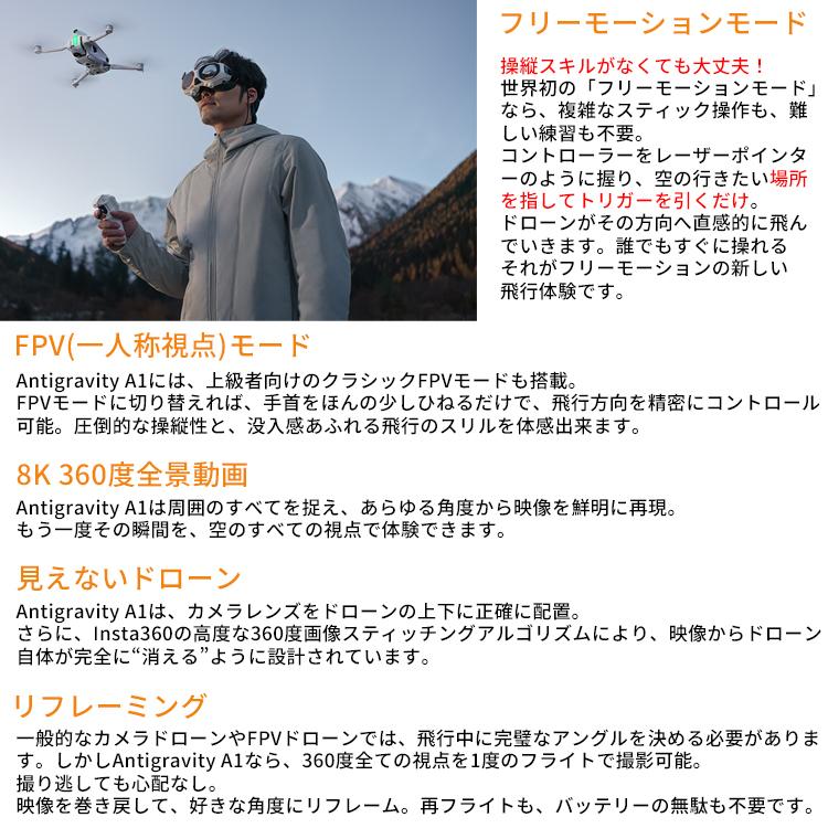 [ ANTIGRAVITY ] A1 インフィニティキット 8K 360度全景ドローン |  | 07