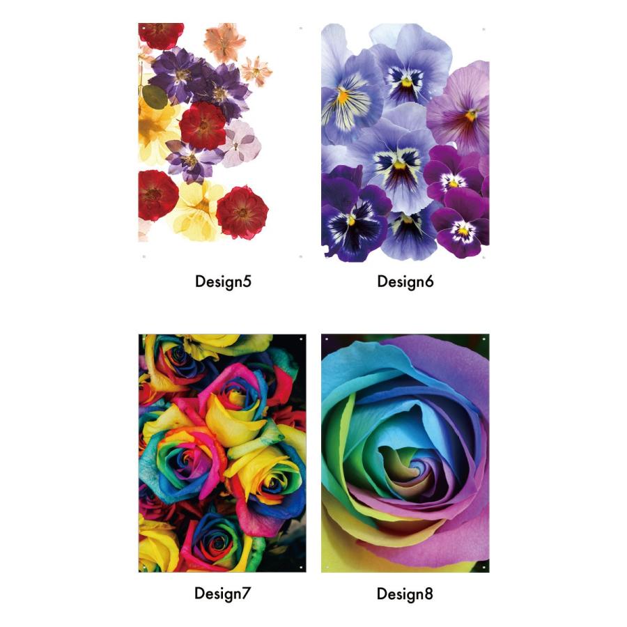 アートパネル アクリル パネル A1 壁掛け 花柄 バラ 虹色