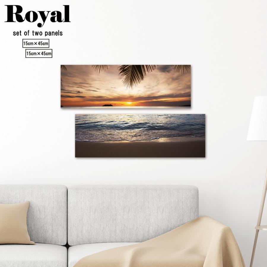 おまけ付 ファブリックパネル 海 2連 ヤシ ハワイ 海辺 海岸 サーフボード 車 ビーチ 砂浜 夕焼け 夕日 空 常夏 海中 魚 壁掛け パネル アート 飾り 装飾 北欧 おしゃれ Supplystudies Com