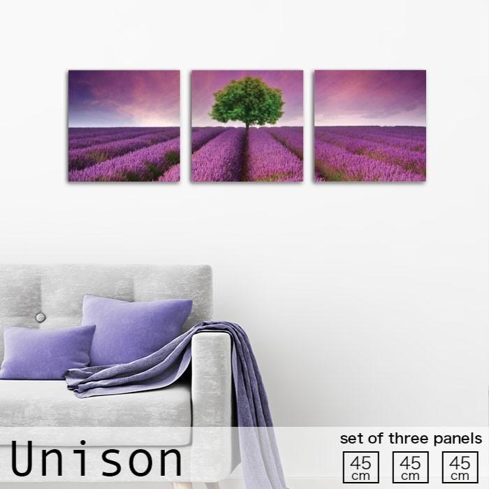 アートパネル 花畑 花 母の日 木 植物 風景 自然 ラベンダー 紫