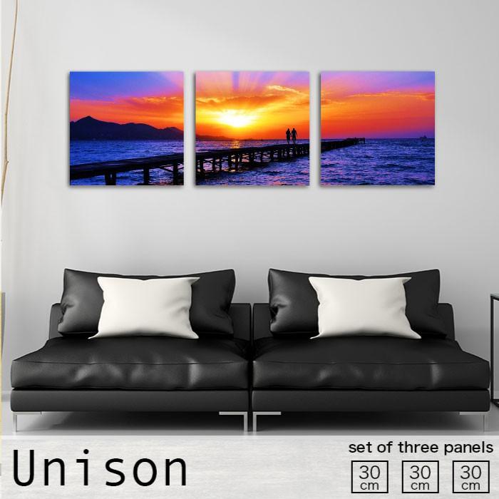 夕日 壁をおしゃれに 壁かざり インテリアアート Amazon.co.jp: ラッセン カラフル 海景 輝く 島 波 自然 夕日 熱帯植物