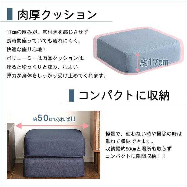 しっとり沈むカバーリング低反発クッション 洗濯可能なクッションカバー 角型【 joue - ジュー - 】同色 2個SETの画像