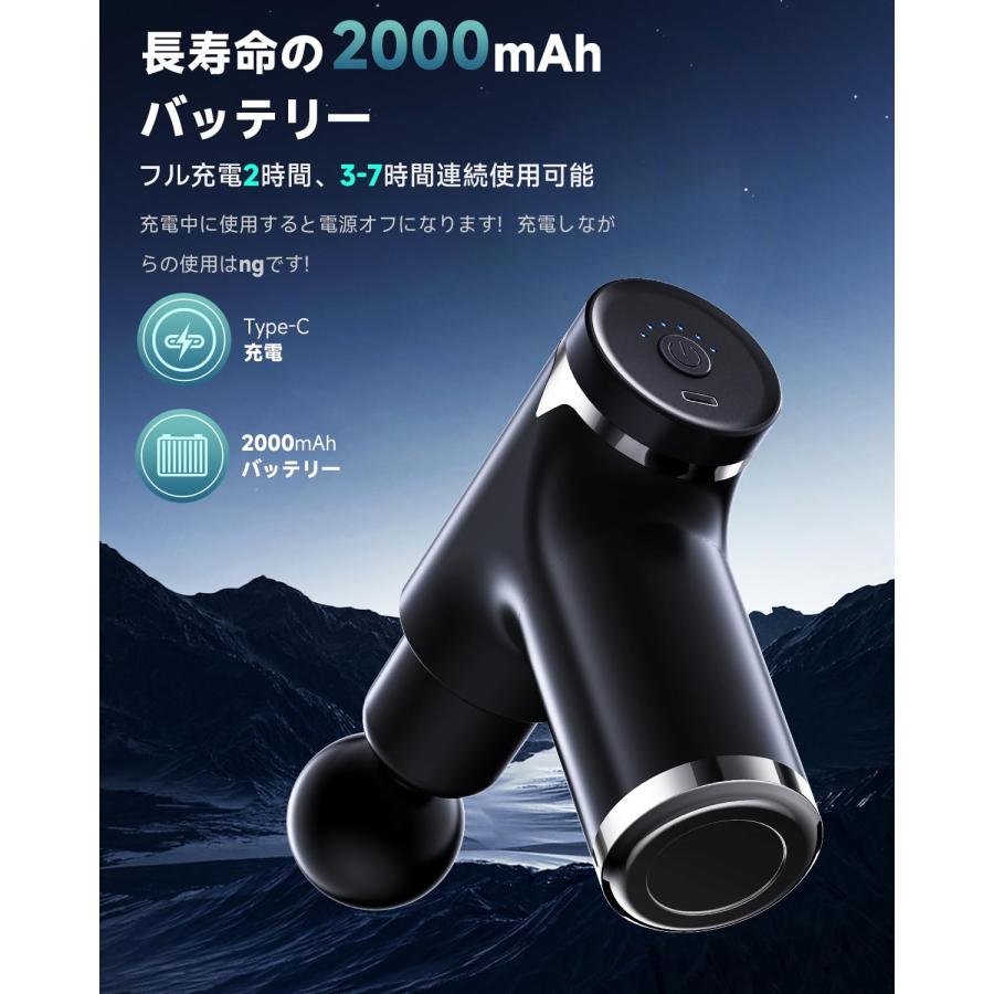 革新&筋膜リリースガン】筋膜ガン ミニ 軽量ガン MINI 6段階振動強力